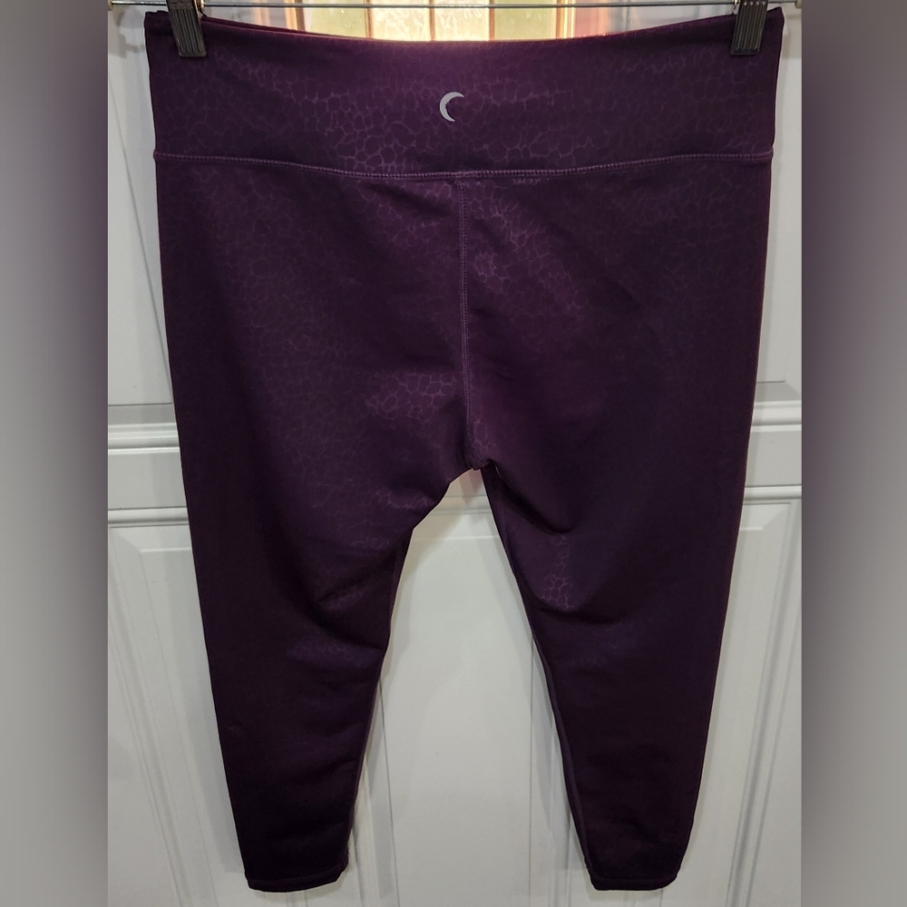 Zyia purple capri leggings women's size 12-14 - Picture 4 of 6